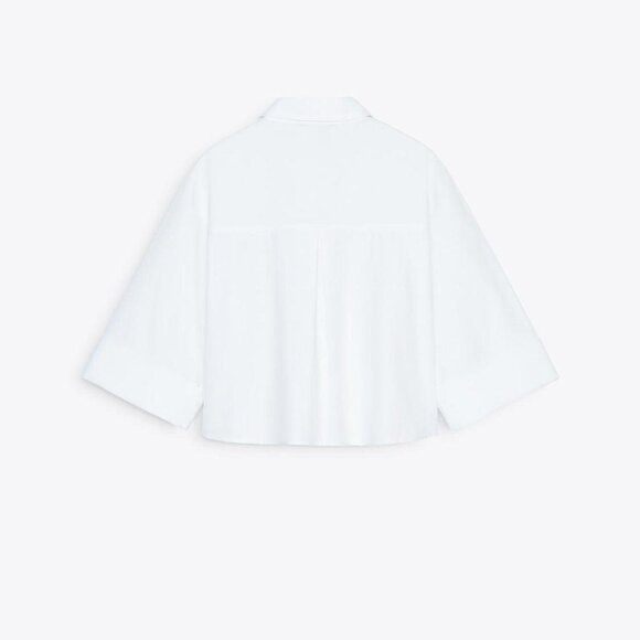 Zara white short oxford shirt - Picture 4 of 5